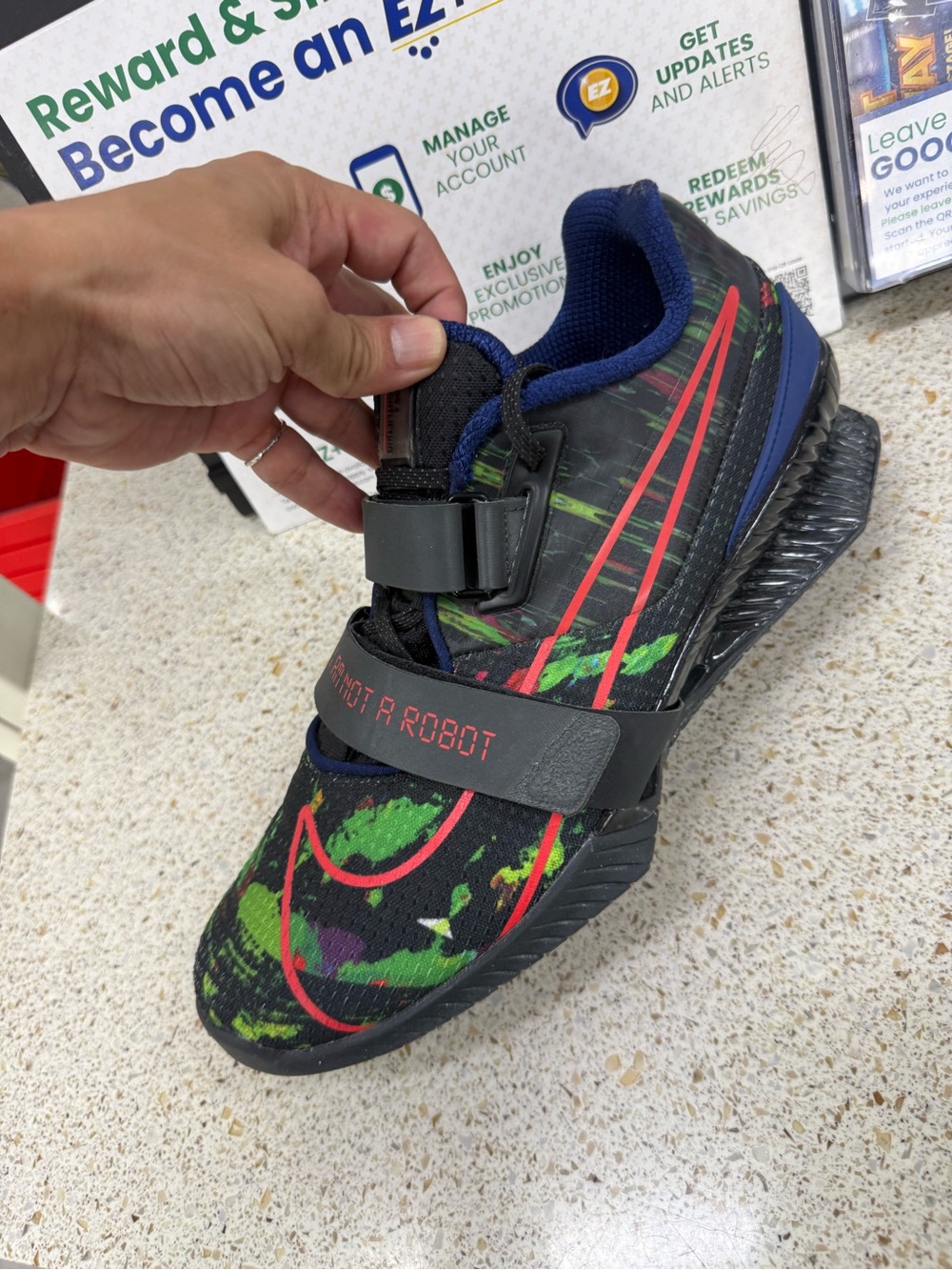 Nike Romaleos 4 AMP weightlifting shoes I AM NOT A ROBOT -11.5 WEIGHT LIFT CROSS